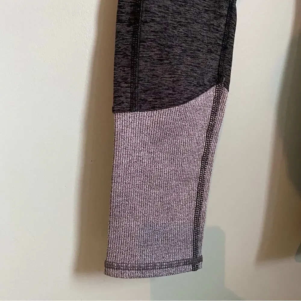 alo Ribbed Waist Long Workout Leggings
